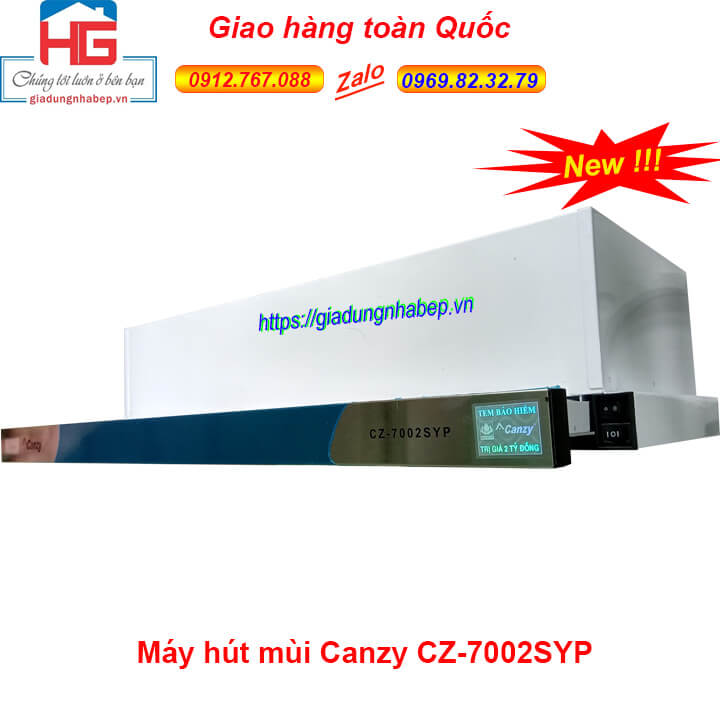 Máy hút mùi âm tủ Canzy CZ-7002SYP, Máy hút mùi Canzy CZ-7002SYP giá rẻ nhất