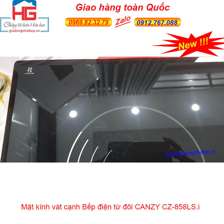 Bếp từ đôi cao cấp Canzy 858-LS.i, Bếp từ đôi cao cấp Canzy 858LS.i giá rẻ tại Hà Nội