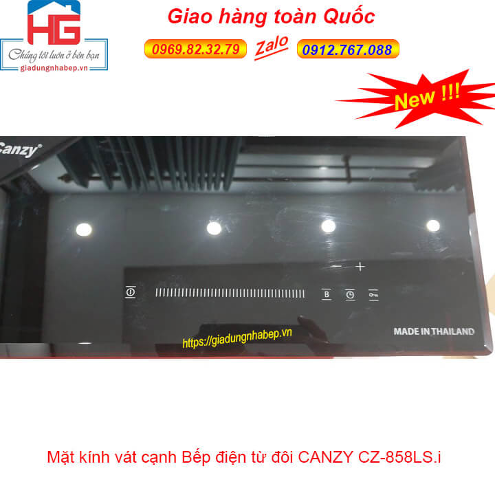 Bếp điện từ âm Canzy CZ-858LSi, Bếp điện từ âm Canzy CZ-858-LSi giá rẻ