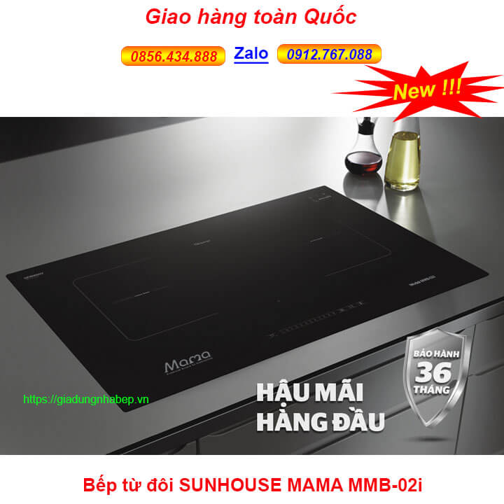 Bếp từ đôi âm Sunhouse Mama MMB02i giá rẻ nhất Hà Nội