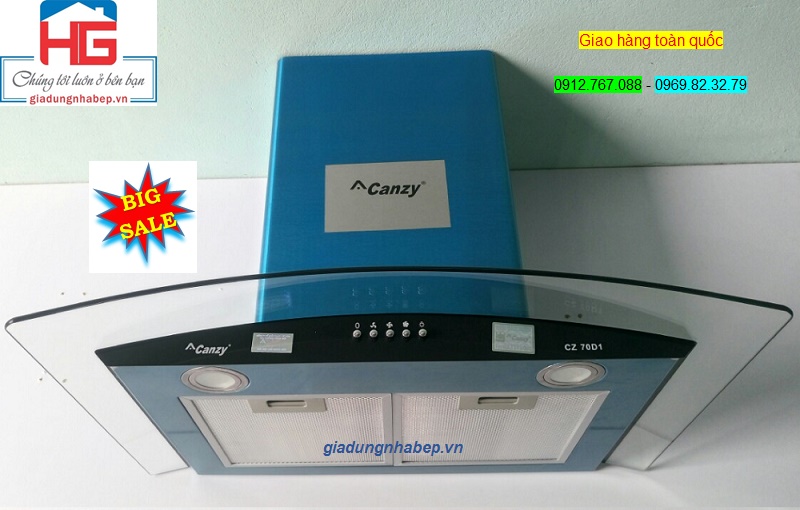 Máy hút khói khử mùi bếp Canzy CZ-70D1/90D1, máy hút khói khử mùi giá rẻ nhất