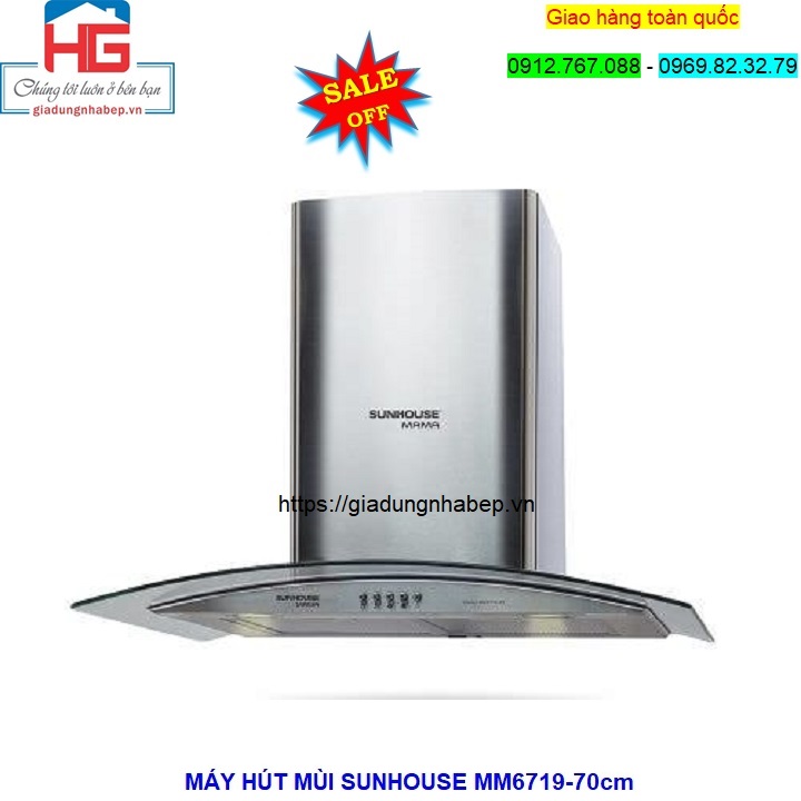 Hình ảnh Máy hút khói khử mùi bếp Sunhouse mama mm6719 giá rẻ ở Hà Nội